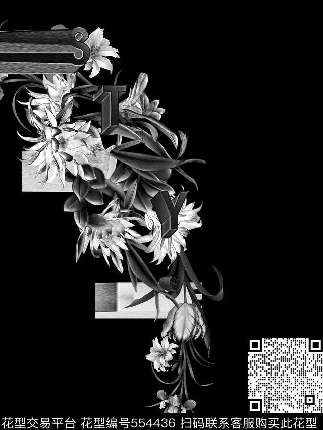 原创中性飘逸数码印花华亿平台下载（图片编号: 554436） - 瓦栏（Walan）