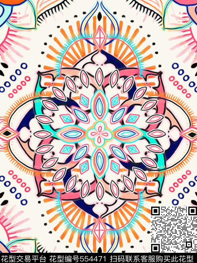 方格条纹古典花纹民族风传统印花华亿平台下载（图片编号: 554471） - 瓦栏（Walan）