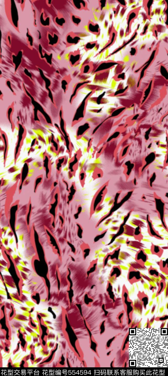 豹纹服装渐变传统印花华亿平台下载（图片编号: 554594） - 瓦栏（Walan）