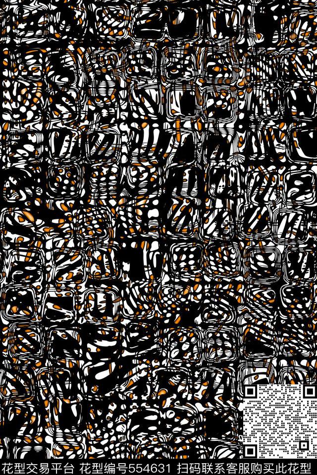 asdf复古豹纹抽象传统印花华亿平台下载（图片编号: 554631） - 瓦栏（Walan）