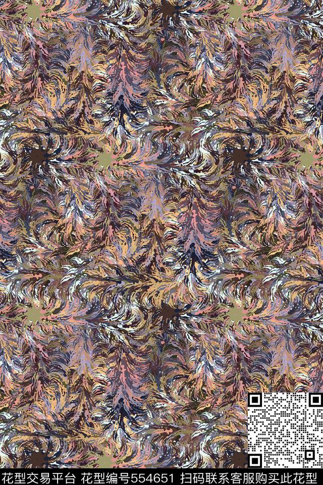 创意迷彩纹理数码印花华亿平台下载（图片编号: 554651） - 瓦栏（Walan）
