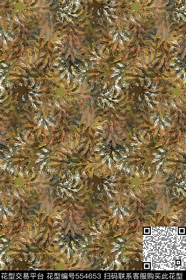 创意迷彩纹理数码印花华亿平台下载（图片编号: 554653） - 瓦栏（Walan）