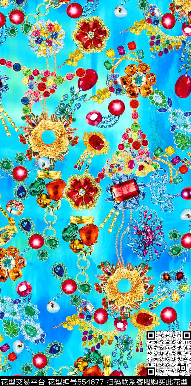 女装珠宝钻石数码印花华亿平台下载（图片编号: 554677） - 瓦栏（Walan）