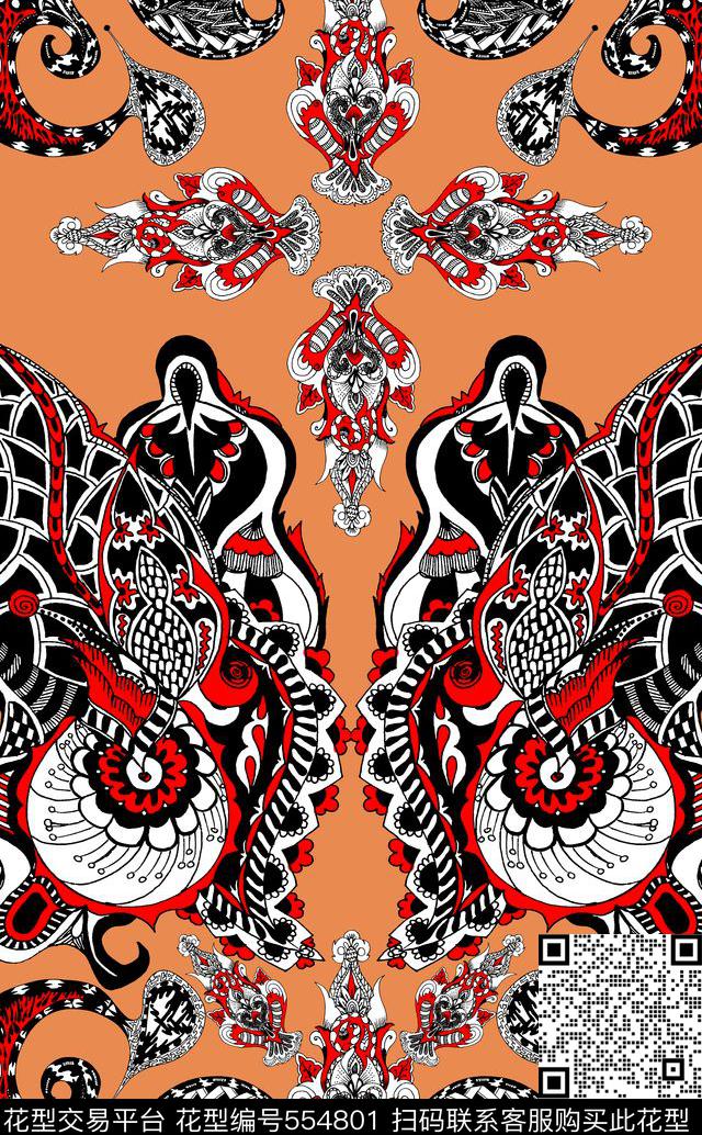 服装复古家纺传统印花华亿平台下载（图片编号: 554801） - 瓦栏（Walan）