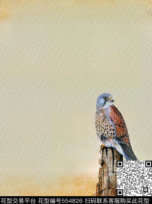 老鹰动物木头传统印花华亿平台下载（图片编号: 554826） - 瓦栏（Walan）