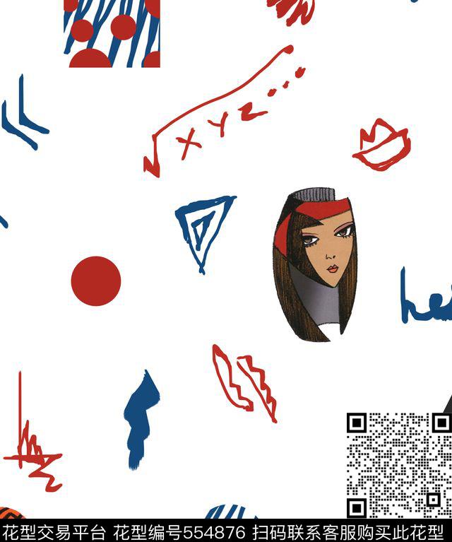 衬衫华亿平台几何男装华亿平台传统印花华亿平台下载（图片编号: 554876） - 瓦栏（Walan）