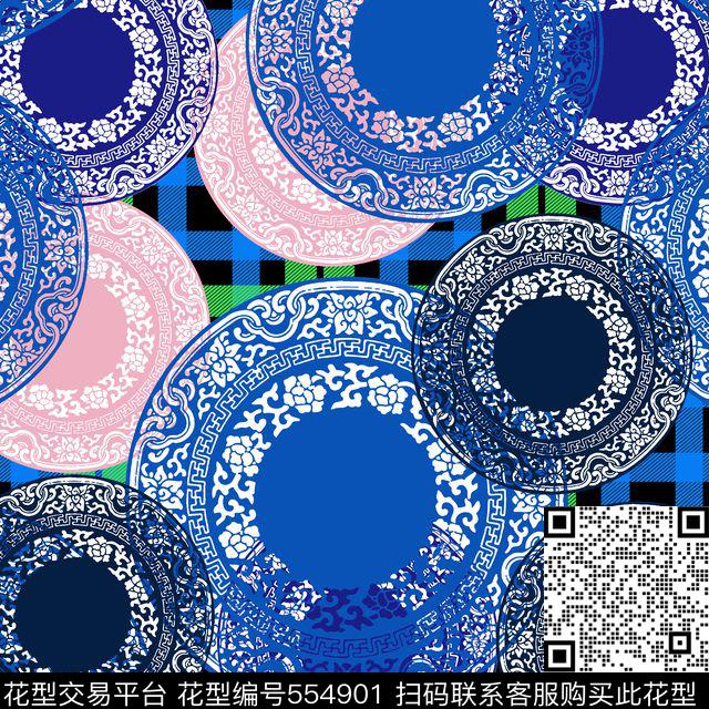 服装泳装丝绸传统印花华亿平台下载（图片编号: 554901） - 瓦栏（Walan）