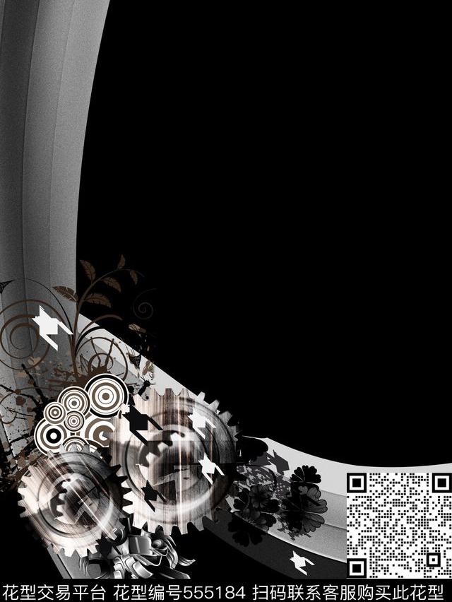 T恤便西齿轮数码印花华亿平台下载（图片编号: 555184） - 瓦栏（Walan）