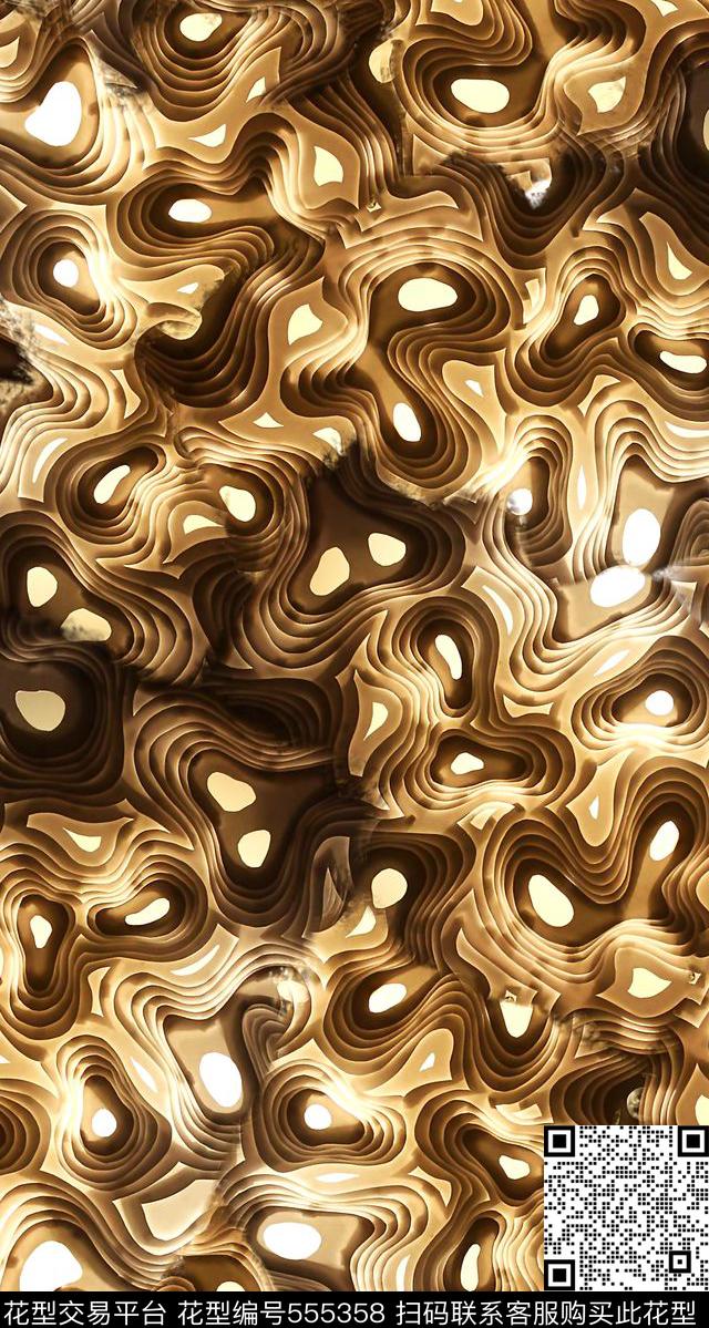 金属几何质感数码印花华亿平台下载（图片编号: 555358） - 瓦栏（Walan）