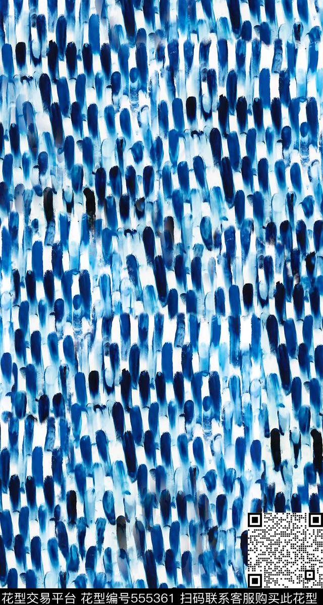 简单笔触随意数码印花华亿平台下载（图片编号: 555361） - 瓦栏（Walan）