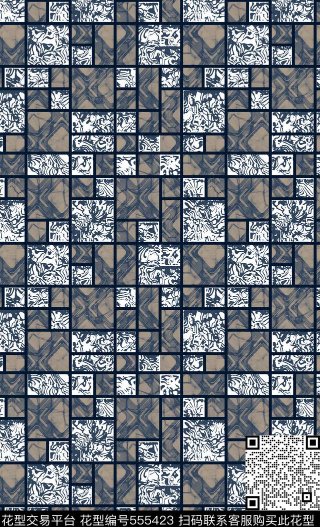 抽象男装图案纹理男装图案男装格子数码印花华亿平台下载（图片编号: 555423） - 瓦栏（Walan）