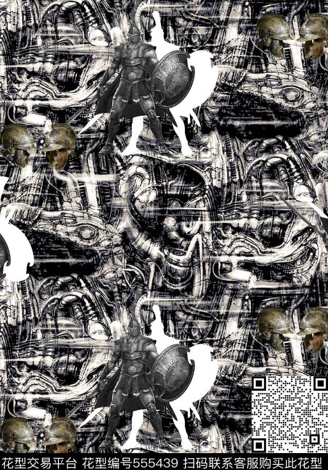 抽象男装图案复古纹理男装衬衫图案数码印花华亿平台下载（图片编号: 555439） - 瓦栏（Walan）