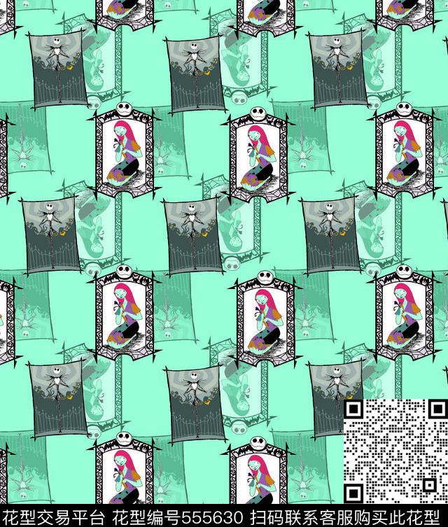 抽象几何人物传统印花华亿平台下载（图片编号: 555630） - 瓦栏（Walan）