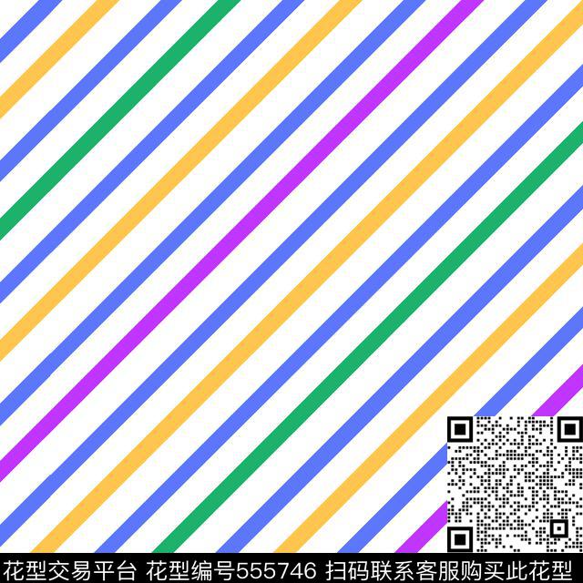 色彩条纹传统印花华亿平台下载（图片编号: 555746） - 瓦栏（Walan）