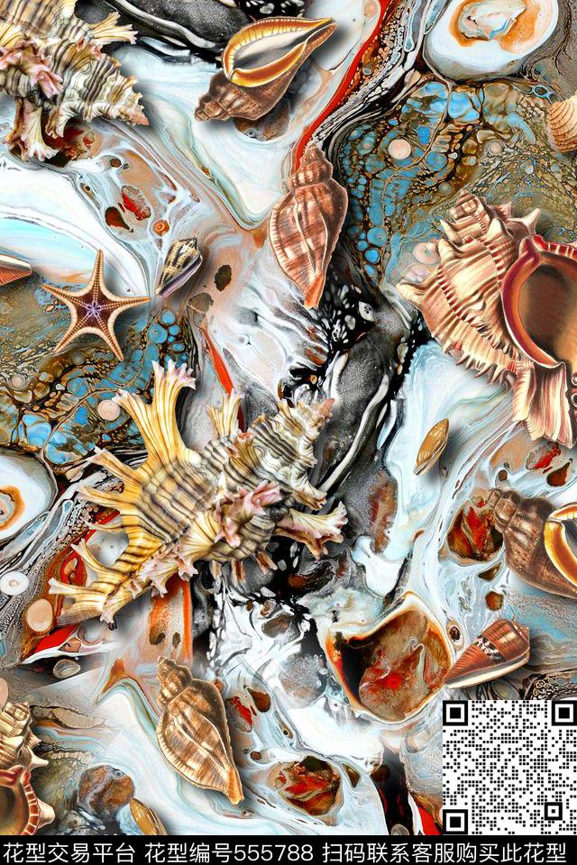 时尚地表肌理数码印花华亿平台下载（图片编号: 555788） - 瓦栏（Walan）