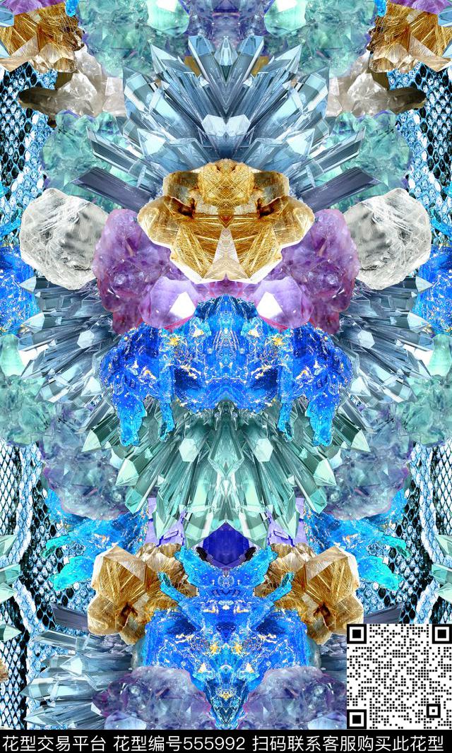 时尚蛇纹矿石数码印花华亿平台下载（图片编号: 555992） - 瓦栏（Walan）