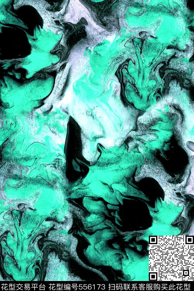 写意花纹石纹数码印花华亿平台下载（图片编号: 556173） - 瓦栏（Walan）