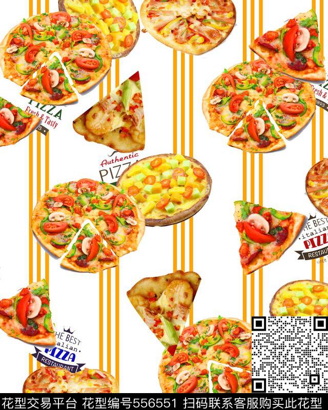 儿童卡通食物数码印花华亿平台下载（图片编号: 556551） - 瓦栏（Walan）