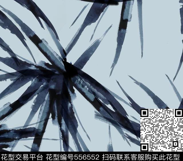 传统印花手绘叶子asdf传统印花华亿平台下载（图片编号: 556552） - 瓦栏（Walan）