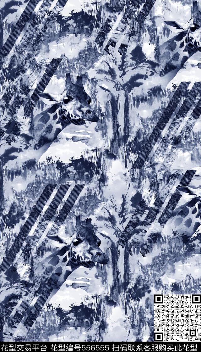 抽象男装图案破败森林纹理动物男装图案数码印花华亿平台下载（图片编号: 556555） - 瓦栏（Walan）