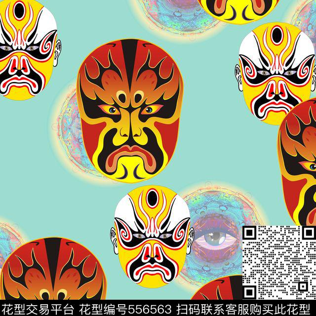 创意服装面料创意图案设计眼传统印花华亿平台下载（图片编号: 556563） - 瓦栏（Walan）