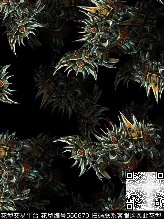 复古钢铁侠夹克华亿平台数码印花华亿平台下载（图片编号: 556670） - 瓦栏（Walan）