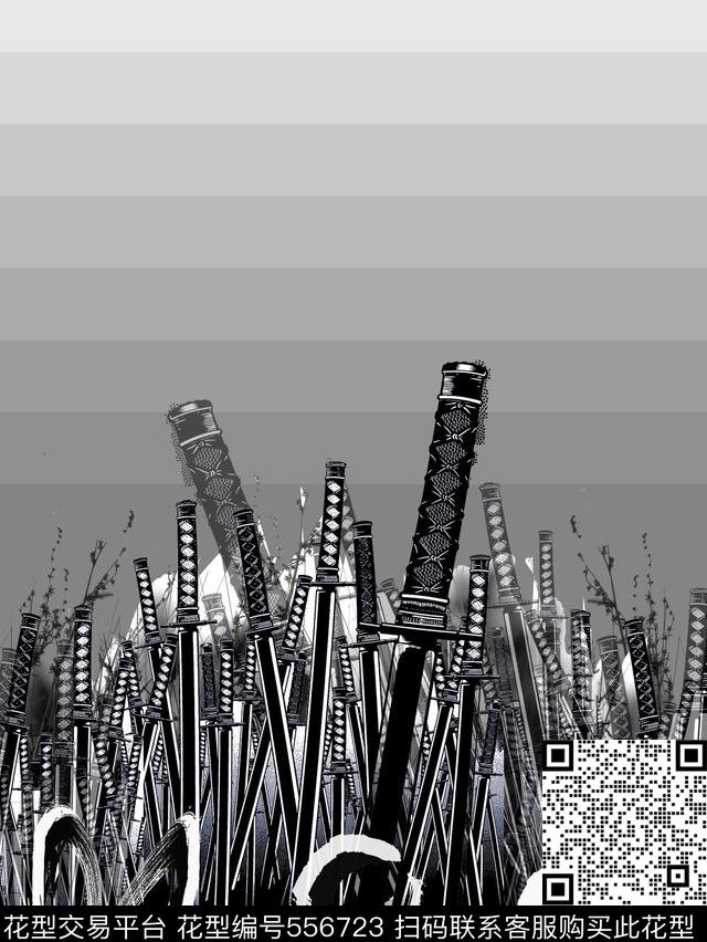 MCQ麦昆剑剪影风格数码印花华亿平台下载（图片编号: 556723） - 瓦栏（Walan）