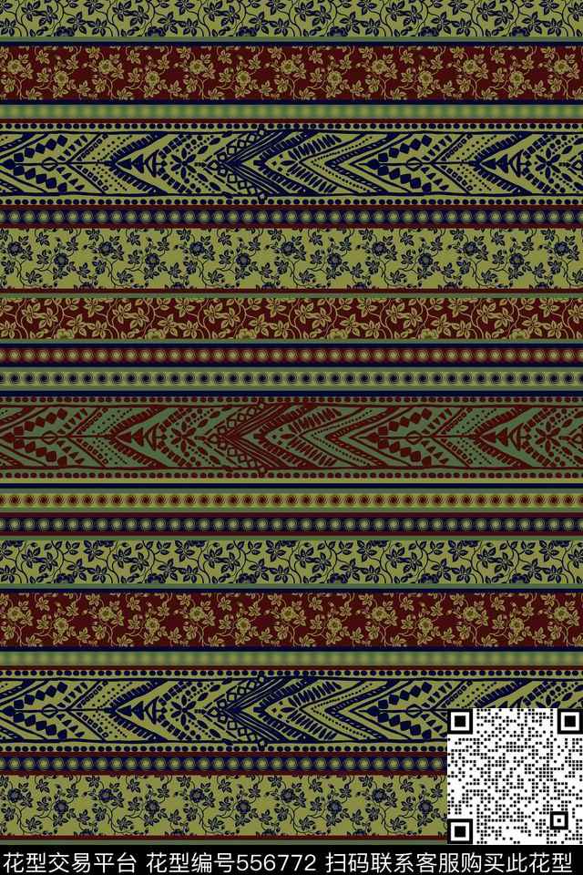 波西米亚民族风几何传统印花华亿平台下载（图片编号: 556772） - 瓦栏（Walan）