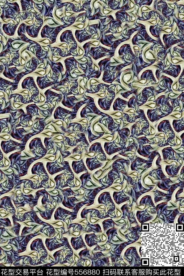 复古肌理几何流行时尚数码印花华亿平台下载（图片编号: 556880） - 瓦栏（Walan）