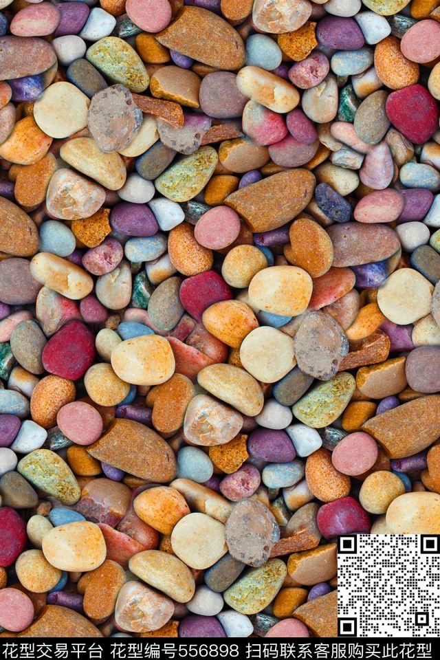 鹅卵石照片抽象数码印花华亿平台下载（图片编号: 556898） - 瓦栏（Walan）