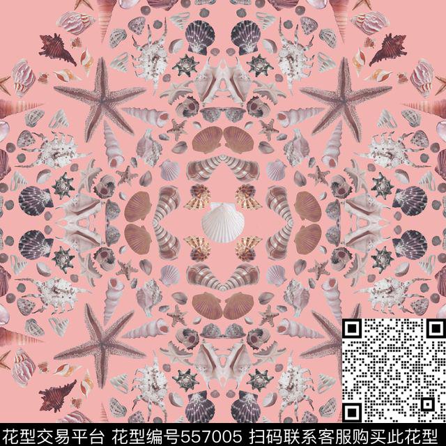 时尚粉色欧美数码印花华亿平台下载（图片编号: 557005） - 瓦栏（Walan）