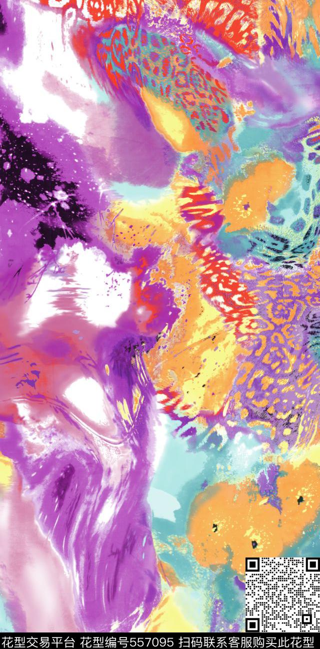 大气抽象乱花数码花数码印花华亿平台下载（图片编号: 557095） - 瓦栏（Walan）