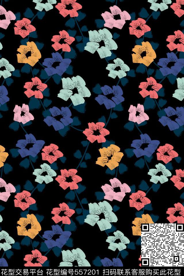 创意符号花卉传统印花华亿平台下载（图片编号: 557201） - 瓦栏（Walan）