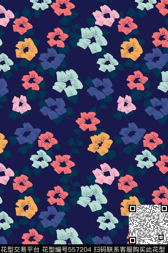 创意符号花卉传统印花华亿平台下载（图片编号: 557204） - 瓦栏（Walan）