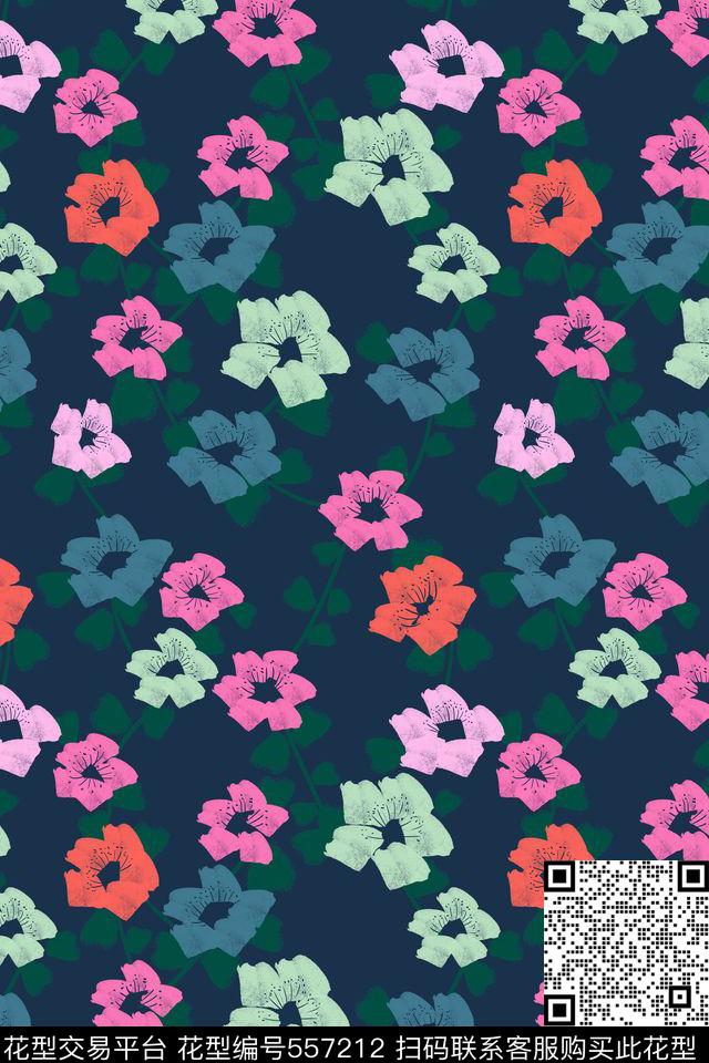 创意符号花卉传统印花华亿平台下载（图片编号: 557212） - 瓦栏（Walan）