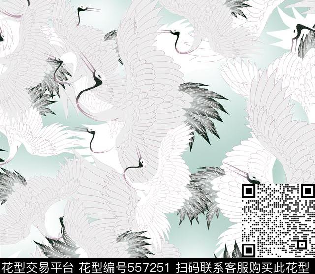 动物仿古中国风传统印花华亿平台下载（图片编号: 557251） - 瓦栏（Walan）