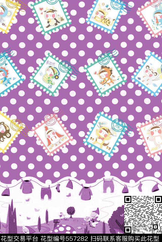 流行时尚卡通家纺孩童家纺桌布壁纸童装十二生肖卡通邮票波点背景蘑菇屋卡通人物卡通数码印花华亿平台下载（图片编号: 557282） - 瓦栏（Walan）