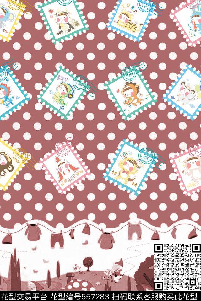 流行时尚卡通家纺孩童家纺桌布壁纸童装十二生肖卡通邮票波点背景蘑菇屋卡通人物卡通数码印花华亿平台下载（图片编号: 557283） - 瓦栏（Walan）