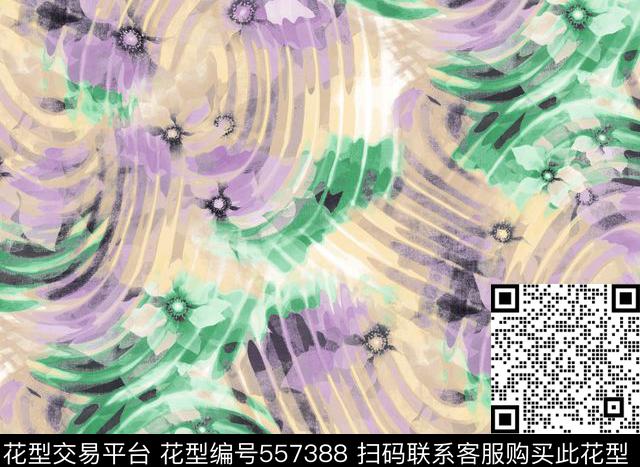 花仿古中国风数码印花华亿平台下载（图片编号: 557388） - 瓦栏（Walan）