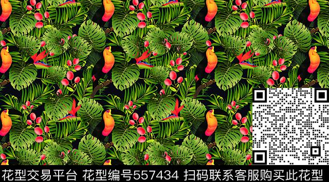 鸟休闲民族数码印花华亿平台下载（图片编号: 557434） - 瓦栏（Walan）