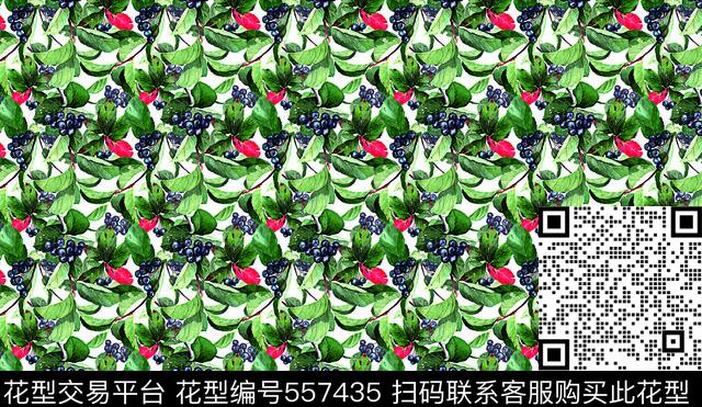 花卉葡萄紫色数码印花华亿平台下载（图片编号: 557435） - 瓦栏（Walan）
