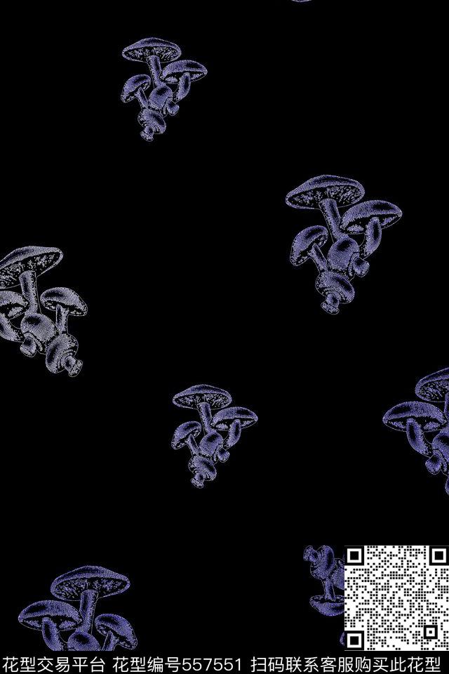 男装蘑菇流行传统印花华亿平台下载（图片编号: 557551） - 瓦栏（Walan）