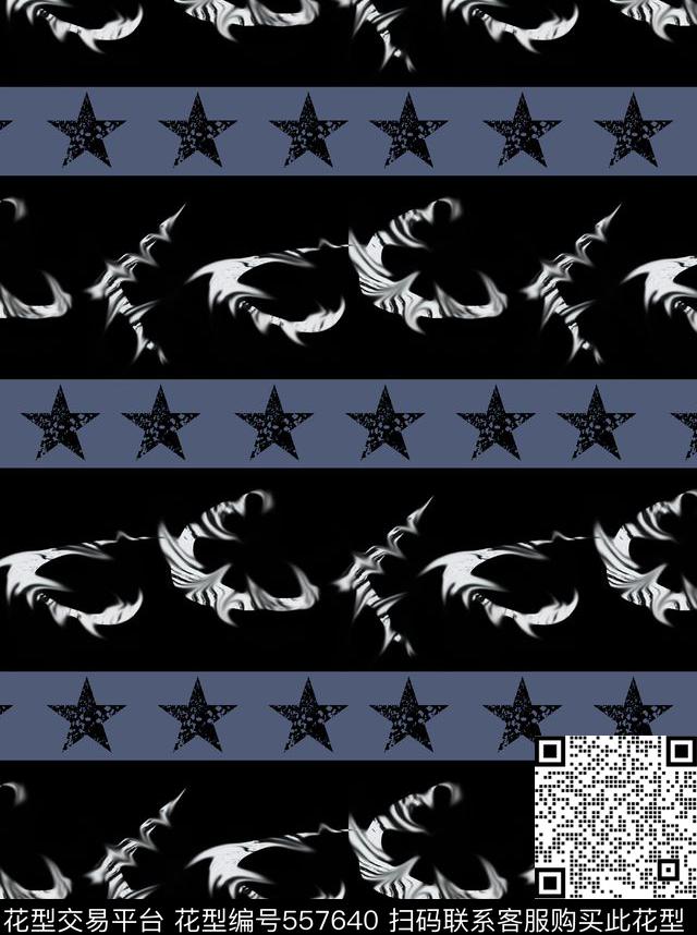 抽象男装图案波浪纹理横条男装图案数码印花华亿平台下载（图片编号: 557640） - 瓦栏（Walan）