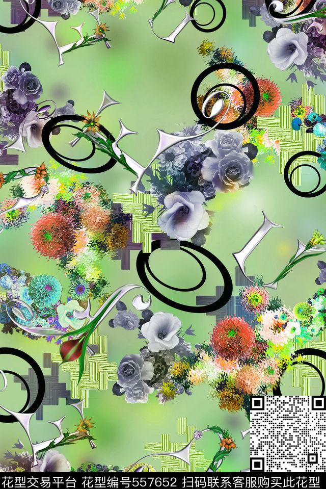 2015冬季花卉数码印花华亿平台下载（图片编号: 557652） - 瓦栏（Walan）