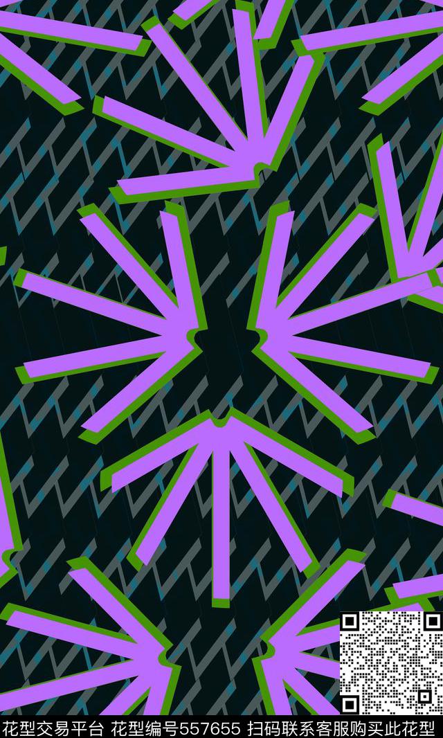 时间简约几何图案线条传统印花华亿平台下载（图片编号: 557655） - 瓦栏（Walan）