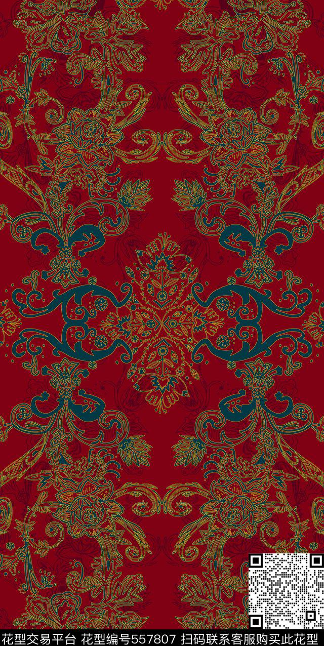 民族纹理女装家纺传统印花华亿平台下载（图片编号: 557807） - 瓦栏（Walan）