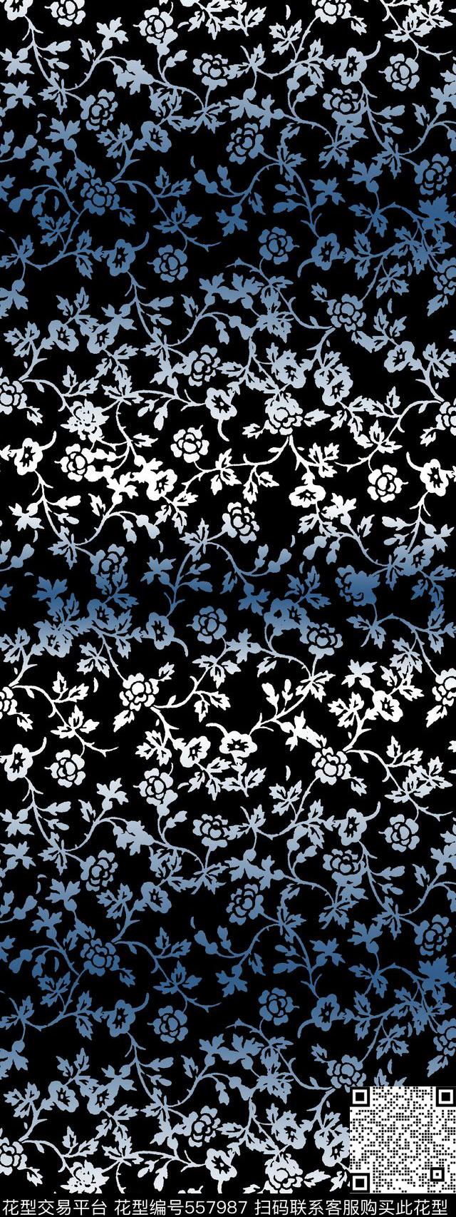 时尚潮流男装男装小碎花渐变条纹传统印花华亿平台下载（图片编号: 557987） - 瓦栏（Walan）