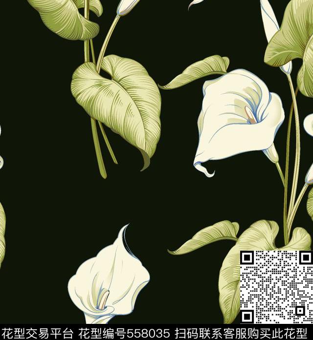 抽象仿古花传统印花华亿平台下载（图片编号: 558035） - 瓦栏（Walan）