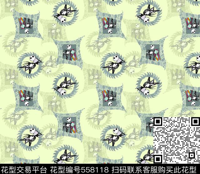 抽象几何动物传统印花华亿平台下载（图片编号: 558118） - 瓦栏（Walan）