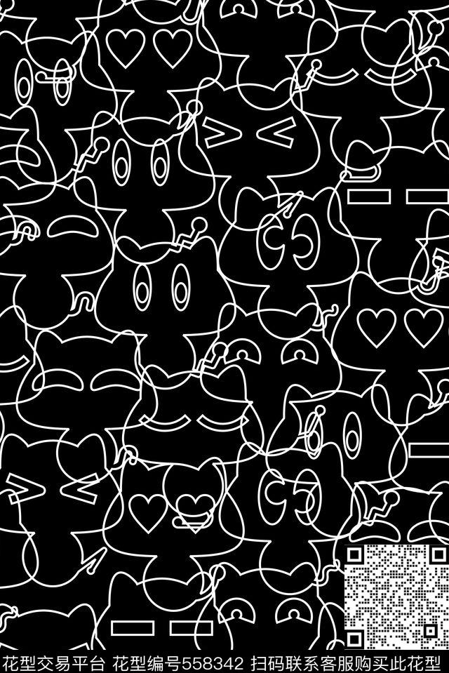 黑白条纹黑白线条免费华亿平台传统印花华亿平台下载（图片编号: 558342） - 瓦栏（Walan）